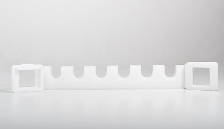 Non-reticulated PE foams