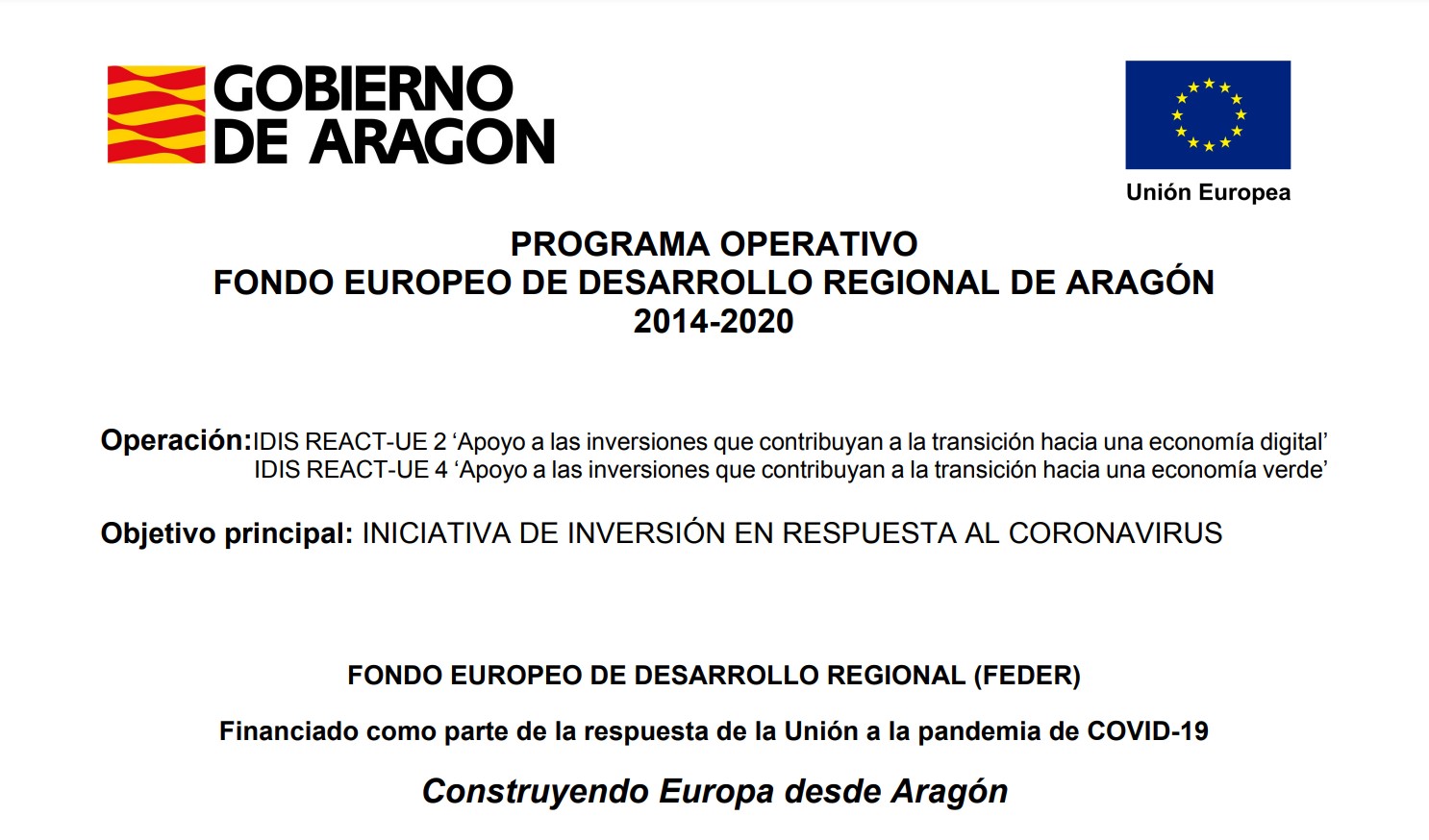 Ayudas Gobierno de Aragón