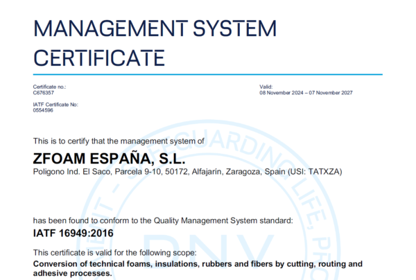 Certificado IATF 16949
